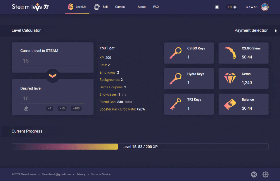 How is it to level up on Steam to SteamLevelU in 2024 cheap and easy?